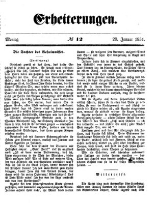 Erheiterungen (Aschaffenburger Zeitung) Montag 20. Januar 1851