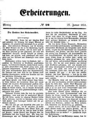 Erheiterungen (Aschaffenburger Zeitung) Montag 27. Januar 1851