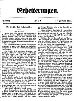 Erheiterungen (Aschaffenburger Zeitung) Samstag 22. Februar 1851