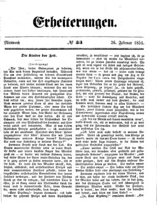 Erheiterungen (Aschaffenburger Zeitung) Mittwoch 26. Februar 1851