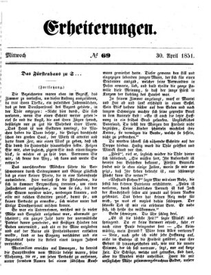 Erheiterungen (Aschaffenburger Zeitung) Mittwoch 30. April 1851