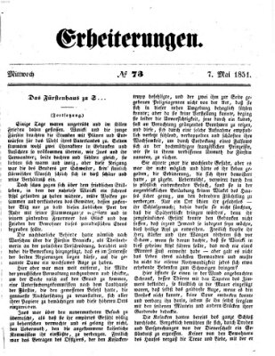 Erheiterungen (Aschaffenburger Zeitung) Mittwoch 7. Mai 1851