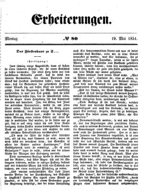 Erheiterungen (Aschaffenburger Zeitung) Montag 19. Mai 1851