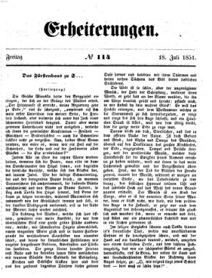 Erheiterungen (Aschaffenburger Zeitung) Freitag 18. Juli 1851
