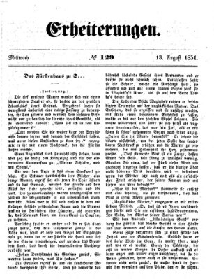 Erheiterungen (Aschaffenburger Zeitung) Mittwoch 13. August 1851