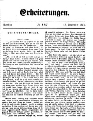 Erheiterungen (Aschaffenburger Zeitung) Samstag 13. September 1851