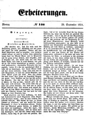 Erheiterungen (Aschaffenburger Zeitung) Montag 29. September 1851