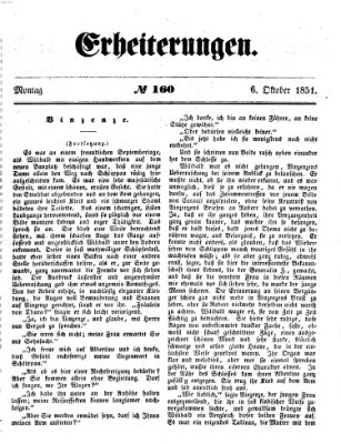 Erheiterungen (Aschaffenburger Zeitung) Montag 6. Oktober 1851