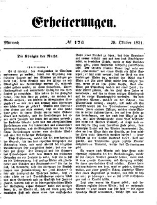 Erheiterungen (Aschaffenburger Zeitung) Mittwoch 29. Oktober 1851