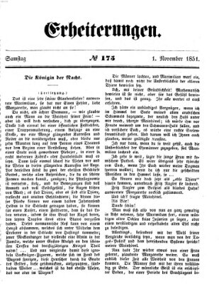 Erheiterungen (Aschaffenburger Zeitung) Samstag 1. November 1851