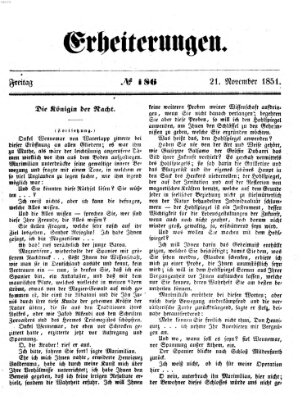 Erheiterungen (Aschaffenburger Zeitung) Freitag 21. November 1851