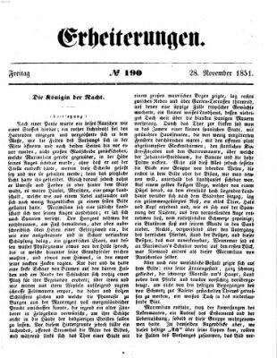 Erheiterungen (Aschaffenburger Zeitung) Freitag 28. November 1851