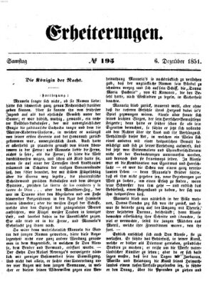 Erheiterungen (Aschaffenburger Zeitung) Samstag 6. Dezember 1851