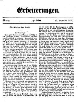 Erheiterungen (Aschaffenburger Zeitung) Montag 15. Dezember 1851