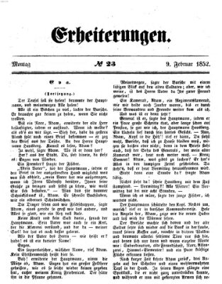 Erheiterungen (Aschaffenburger Zeitung) Montag 9. Februar 1852