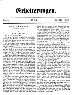 Erheiterungen (Aschaffenburger Zeitung) Samstag 13. März 1852