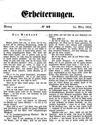 Erheiterungen (Aschaffenburger Zeitung) Montag 15. März 1852