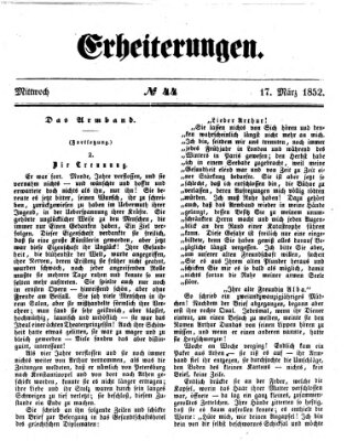 Erheiterungen (Aschaffenburger Zeitung) Mittwoch 17. März 1852