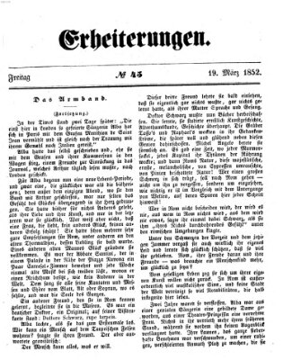 Erheiterungen (Aschaffenburger Zeitung) Freitag 19. März 1852