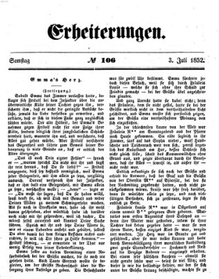 Erheiterungen (Aschaffenburger Zeitung) Samstag 3. Juli 1852