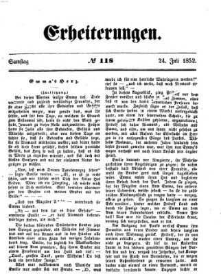 Erheiterungen (Aschaffenburger Zeitung) Samstag 24. Juli 1852