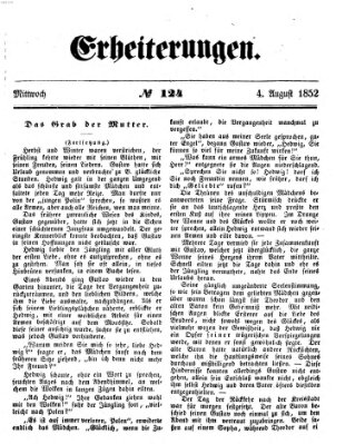 Erheiterungen (Aschaffenburger Zeitung) Mittwoch 4. August 1852