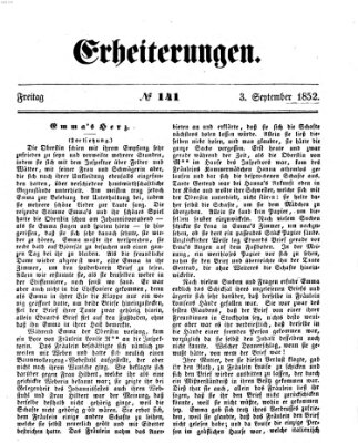 Erheiterungen (Aschaffenburger Zeitung) Freitag 3. September 1852