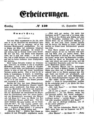 Erheiterungen (Aschaffenburger Zeitung) Samstag 18. September 1852