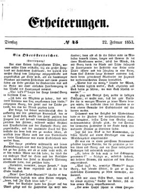 Erheiterungen (Aschaffenburger Zeitung) Dienstag 22. Februar 1853