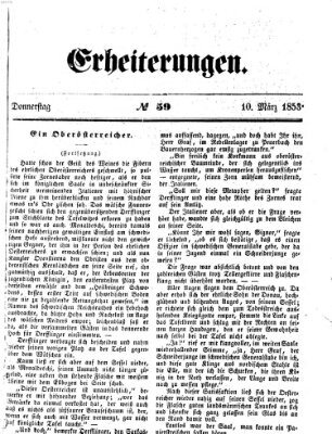 Erheiterungen (Aschaffenburger Zeitung) Donnerstag 10. März 1853