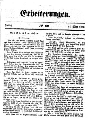 Erheiterungen (Aschaffenburger Zeitung) Freitag 11. März 1853