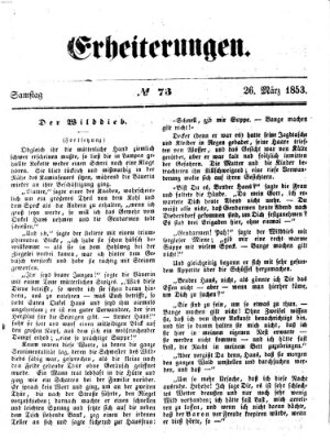 Erheiterungen (Aschaffenburger Zeitung) Samstag 26. März 1853