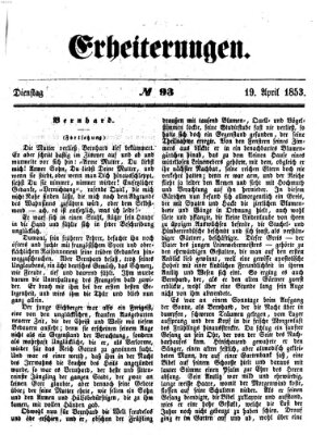 Erheiterungen (Aschaffenburger Zeitung) Dienstag 19. April 1853