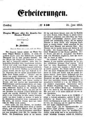 Erheiterungen (Aschaffenburger Zeitung) Samstag 25. Juni 1853