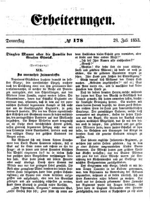 Erheiterungen (Aschaffenburger Zeitung) Donnerstag 28. Juli 1853