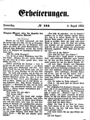 Erheiterungen (Aschaffenburger Zeitung) Donnerstag 4. August 1853