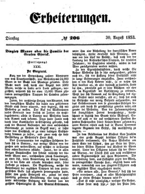 Erheiterungen (Aschaffenburger Zeitung) Dienstag 30. August 1853