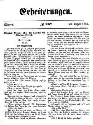 Erheiterungen (Aschaffenburger Zeitung) Mittwoch 31. August 1853