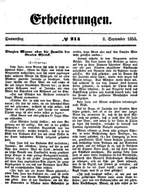 Erheiterungen (Aschaffenburger Zeitung) Donnerstag 8. September 1853