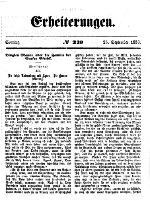 Erheiterungen (Aschaffenburger Zeitung) Sonntag 25. September 1853