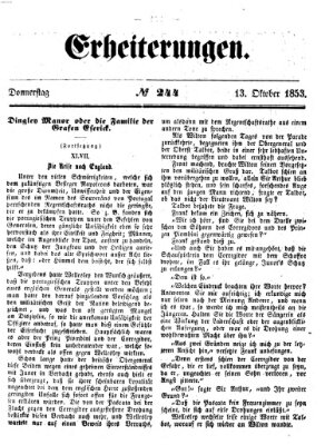 Erheiterungen (Aschaffenburger Zeitung) Donnerstag 13. Oktober 1853