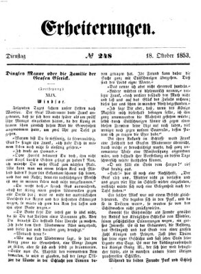 Erheiterungen (Aschaffenburger Zeitung) Dienstag 18. Oktober 1853