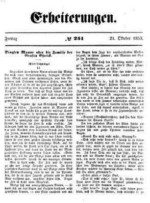 Erheiterungen (Aschaffenburger Zeitung) Freitag 21. Oktober 1853