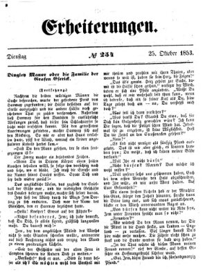 Erheiterungen (Aschaffenburger Zeitung) Dienstag 25. Oktober 1853