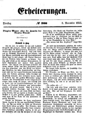 Erheiterungen (Aschaffenburger Zeitung) Dienstag 8. November 1853