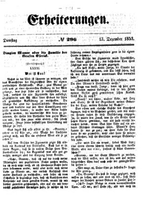 Erheiterungen (Aschaffenburger Zeitung) Dienstag 13. Dezember 1853