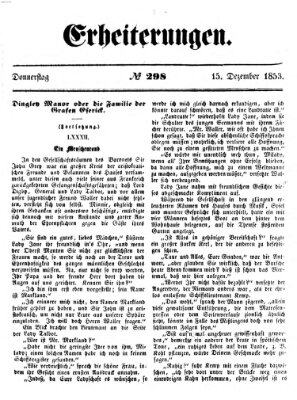 Erheiterungen (Aschaffenburger Zeitung) Donnerstag 15. Dezember 1853