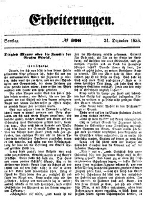 Erheiterungen (Aschaffenburger Zeitung) Samstag 24. Dezember 1853