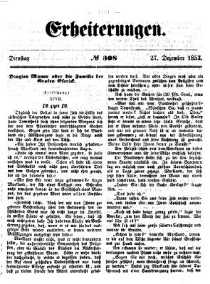 Erheiterungen (Aschaffenburger Zeitung) Dienstag 27. Dezember 1853