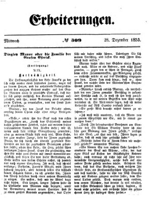 Erheiterungen (Aschaffenburger Zeitung) Mittwoch 28. Dezember 1853